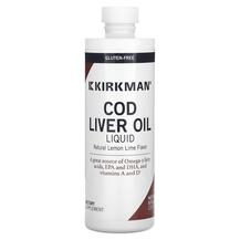 Олія печінки тріски Cod Liver Oil Liquid Lemon Lime