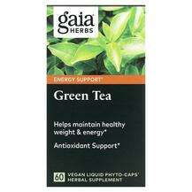 Gaia Herbs, Green Tea, Органічний Чай, 60 Vegan Liquid Phyto- ...