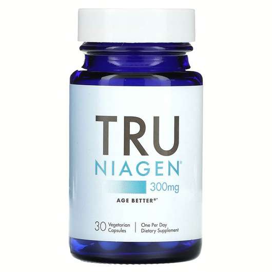Основне фото товара Tru Niagen, Tru Niagen 300 mg, Тру Ніаген 300 мг, 30 капсул