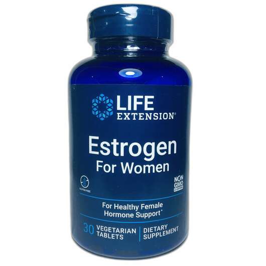 Основне фото товара Life Extension, Estrogen for Women, Підтримка естрогену, 30 та...