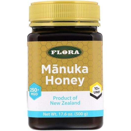 Основне фото товара Flora, Manuka Honey MGO 250+, Манука МГО 250+, 500 г
