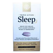 Solgar, Sleep Triple Action, Підтримка сну, 30 таблеток