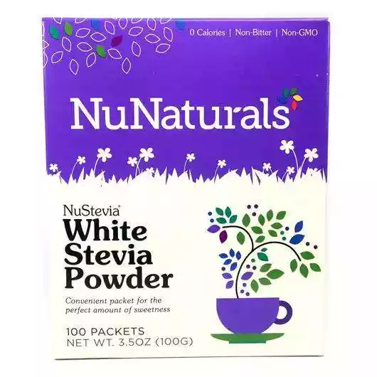 Фото товара NuStevia White Stevia Powder 100 Packets 100 g