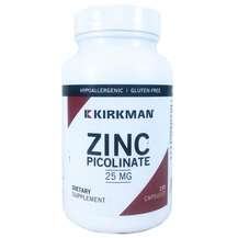 Kirkman, Zinc Picolinate 25 mg, 150 Capsules