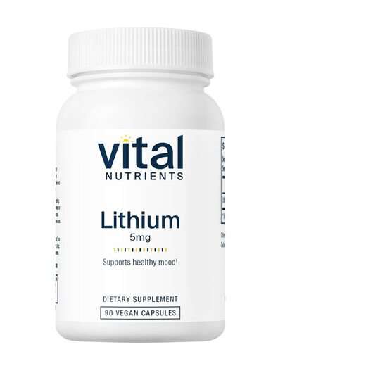 Основное фото товара Vital Nutrients, Литий, Lithium orotate 5 mg, 90 капсул