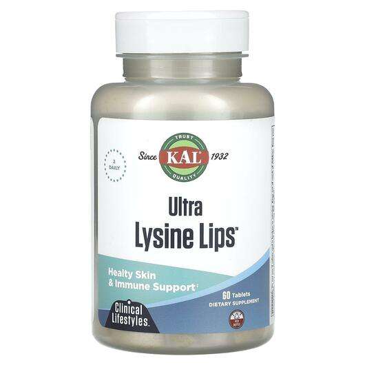 Основное фото товара KAL, L-Лизин, Ultra Lysine Lips, 60 таблеток