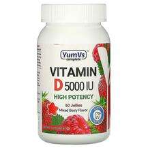 YumV's, Витамин D3, Vitamin D Mixed Berry Flavor 5000 IU,...