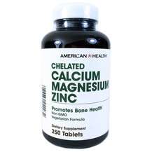 American Health, Chelated Calcium Magnesium Zinc, Кальцій магн...