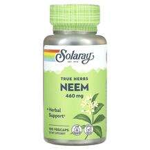 Solaray, Ниим, True Herbs Neem 460 mg, 100 капсул