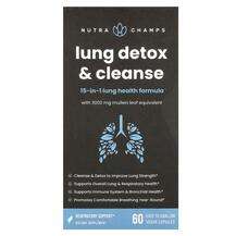 NutraChamps, Детокс, Lung Detox & Cleanse, 60 Easy-To-Swal...