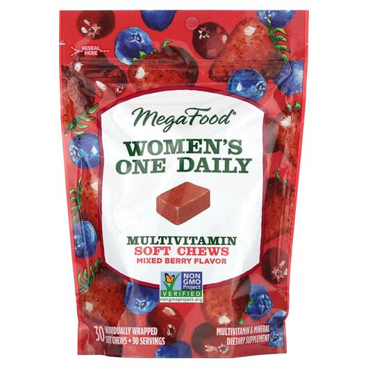 Основне фото товара Women's Multivitamin Soft Chews Mixed Berry, Вітаміни для жі