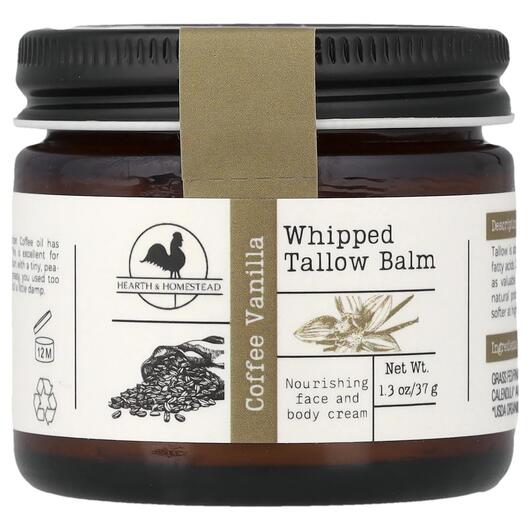 Основне фото товара Whipped Tallow Balm Coffee Vanilla Основне фото товара Hearth and Homestead, Whipped Tallow Balm Coffee Vanilla, Кофе, 3