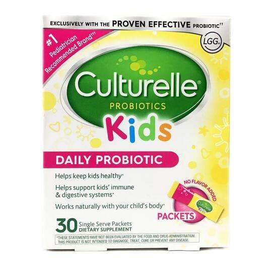 Основне фото товара Culturelle, Kids Daily Probiotic, Пробиотик для дітей, 30 пакетів
