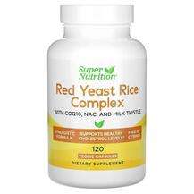 Super Nutrition, Red Yeast Rice Complex, 120 Veggie Capsules