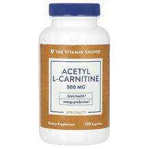 The Vitamin Shoppe, Acetyl-L-Carnitine 500 mg, Ацетил-L-карніт...