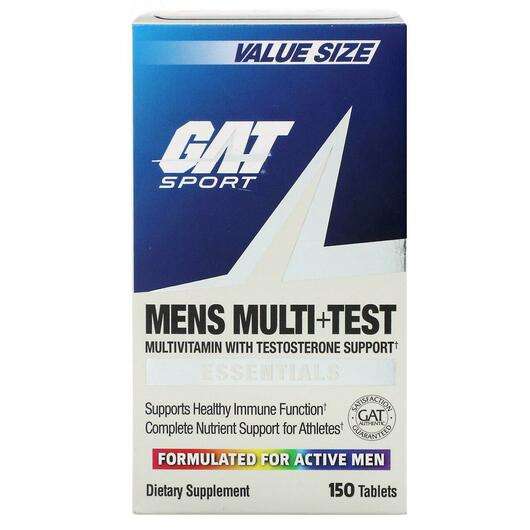 Основное фото товара GAT, Витамины для мужчин, Mens Multi + Test, 150 таблеток