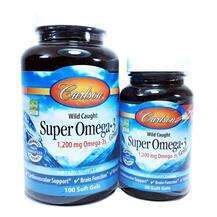 Carlson, Wild Caught Super Omega-3 Gems 1200 mg, 100 + 30 Soft...
