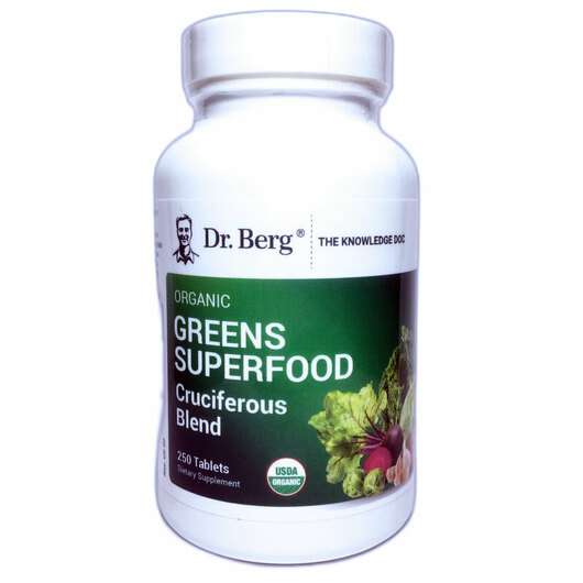 Основное фото товара Dr. Berg, Крестоцветные, Organic Greens Superfood Cruciferous ...