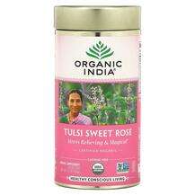 Organic India, Чай, Tulsi Sweet Rose Caffeine-Free, 100 г