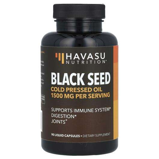 Основное фото товара Havasu Nutrition, Черный тмин, Black Seed Cold Pressed Oil 150...