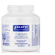 Pure Encapsulations, Calcium with Vitamin D3, Кальцій та вітам...