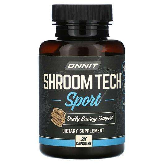 Основне фото товара Onnit, Shroom Tech Sport, Вітамін B12, 28 капсул