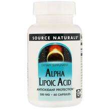 Source Naturals, Alpha Lipoic Acid 300 mg 60, Альфа-ліпоєва ки...