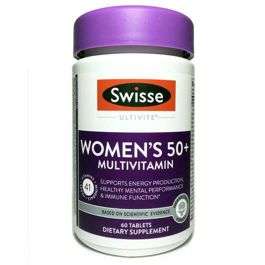 Основное фото товара Swisse, Мультивитамины, Women's Ultivite 50+ Multivitamin, 60 ...