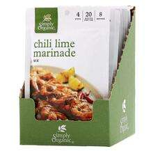 Simply Organic, Специи, Chili Lime Marinade Mix 12 Packets, 28...