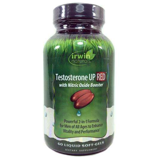 Основне фото товара Irwin Naturals, Testosterone UP Red, Тестостерон, 60 капсул