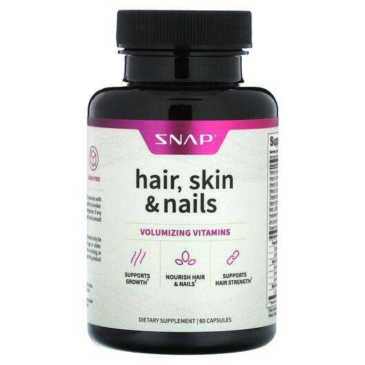 Основное фото товара Snap Supplements, Кожа ногти волосы, Hair Skin & Nails, 60...