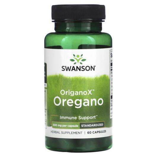 Основное фото товара Swanson, Масло орегано, OriganoX Oregano 500 mg, 60 капсул