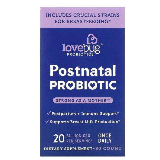 Основное фото товара LoveBug, Мультивитамины для кормящих, Postnatal Probiotic 20 B...