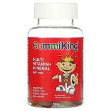 GummiKing, Multi Vitamin + Mineral For Kids Grape Lemon Orange...