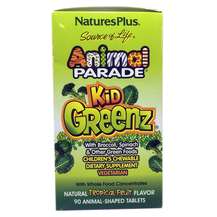 Natures Plus, Жевательные Витамины для детей, Kid Greenz, 90 к...