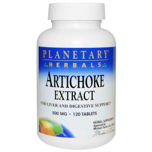 Основне фото товара Planetary Herbals, Artichoke Extract 500 mg, Артишок Екстракт,...