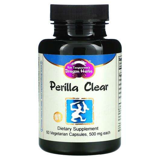 Основне фото товара Dragon Herbs, Perilla Clear 500 mg, Періла, 60 капсул