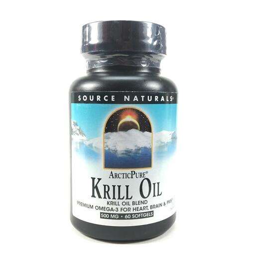 Основное фото товара Source Naturals, Омега 3 масло криля 500 мг, Arctic Pure Krill...