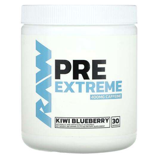 Основне фото товара Raw Nutrition, Pre Extreme Kiwi Blueberry, Лохина, 390 г