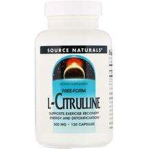 Source Naturals, L-Цитруллин 500 мг, L Citrulline 500 mg 120, ...