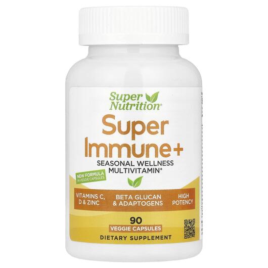 Основное фото товара Super Immune+ Multivitamin with Super Adaptogens, Бета-глюкани, 9