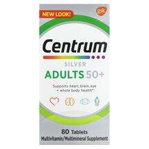 Centrum, Silver Adults 50+, 80 Tablets