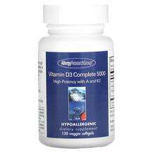 Allergy Research Group, Витамин D, Vitamin D3 Complete 5000, 1...