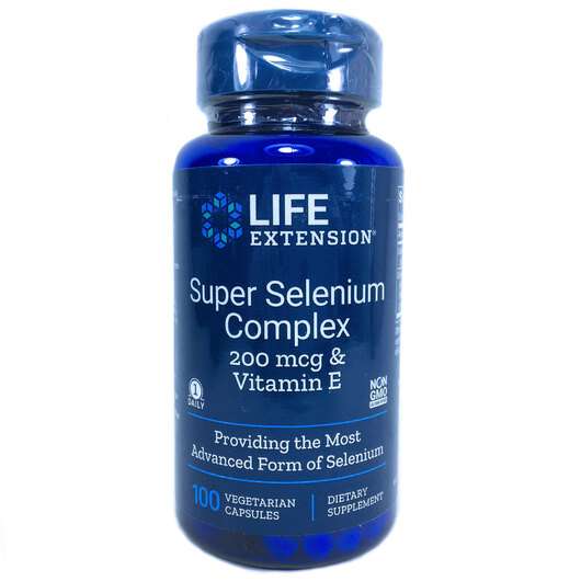 Основное фото товара Life Extension, Селен и Витамин Е 200 мкг, Super Selenium Comp...