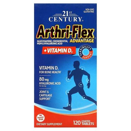 Основне фото товара 21st Century, Arthri-Flex Advantage + Vitamin D3, Підтримка су...