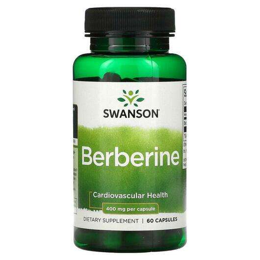 Основне фото товара Swanson, Berberine 400 mg, Берберин 400 мг, 60 капсул