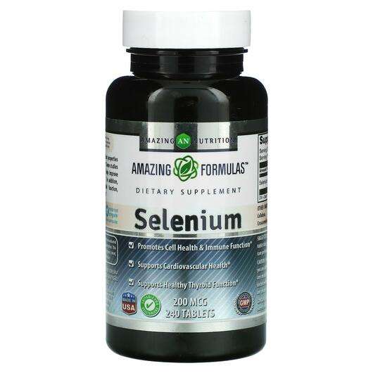 Основне фото товара Amazing Nutrition, Selenium 200 mcg, Селен, 240 таблеток