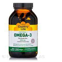 Омега ЕПК ДГК Omega-3 1000 mg Fish Oil Country Life