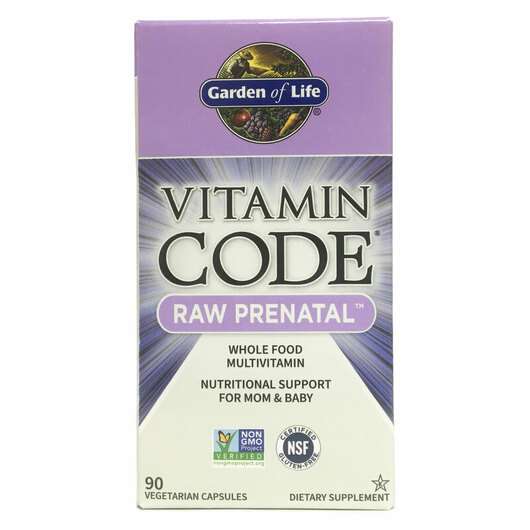 Основне фото товара Garden of Life, Vitamin Code RAW Prenatal, Вітаміни для вагітн...