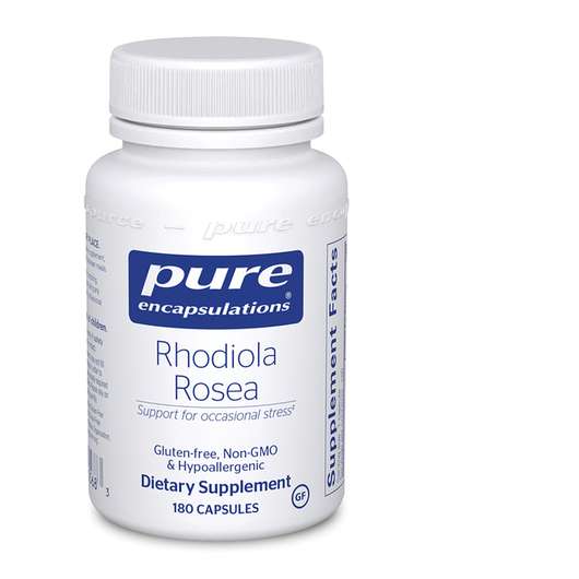 Основне фото товара Pure Encapsulations, Rhodiola Rosea, Родіола, 180 капсул